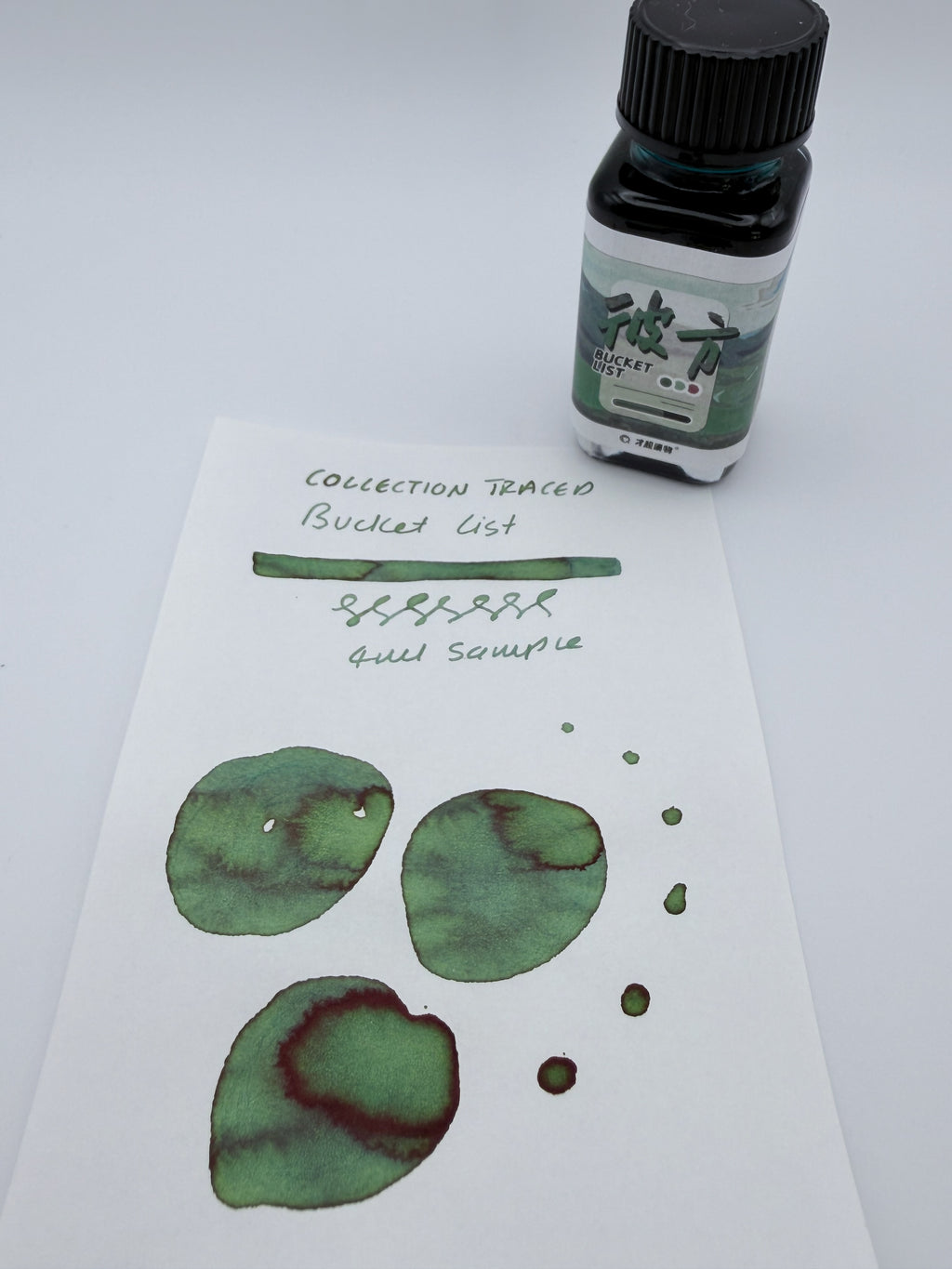Collection Traced Bucket List - 4ml Fountain Pen Ink Sample