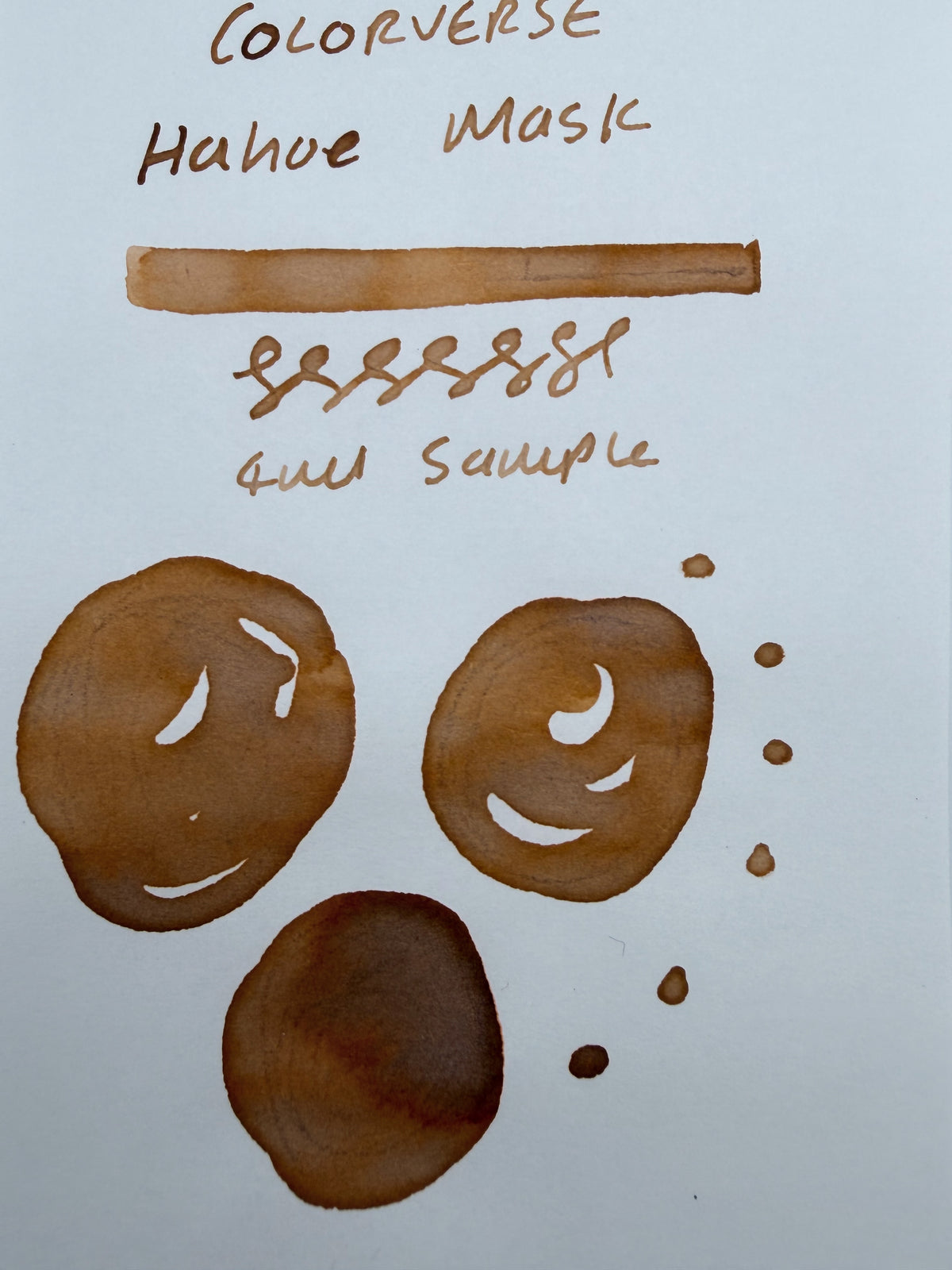 Colorverse Korea Special Hahoe Mask - 4ml Fountain Pen Ink Sample