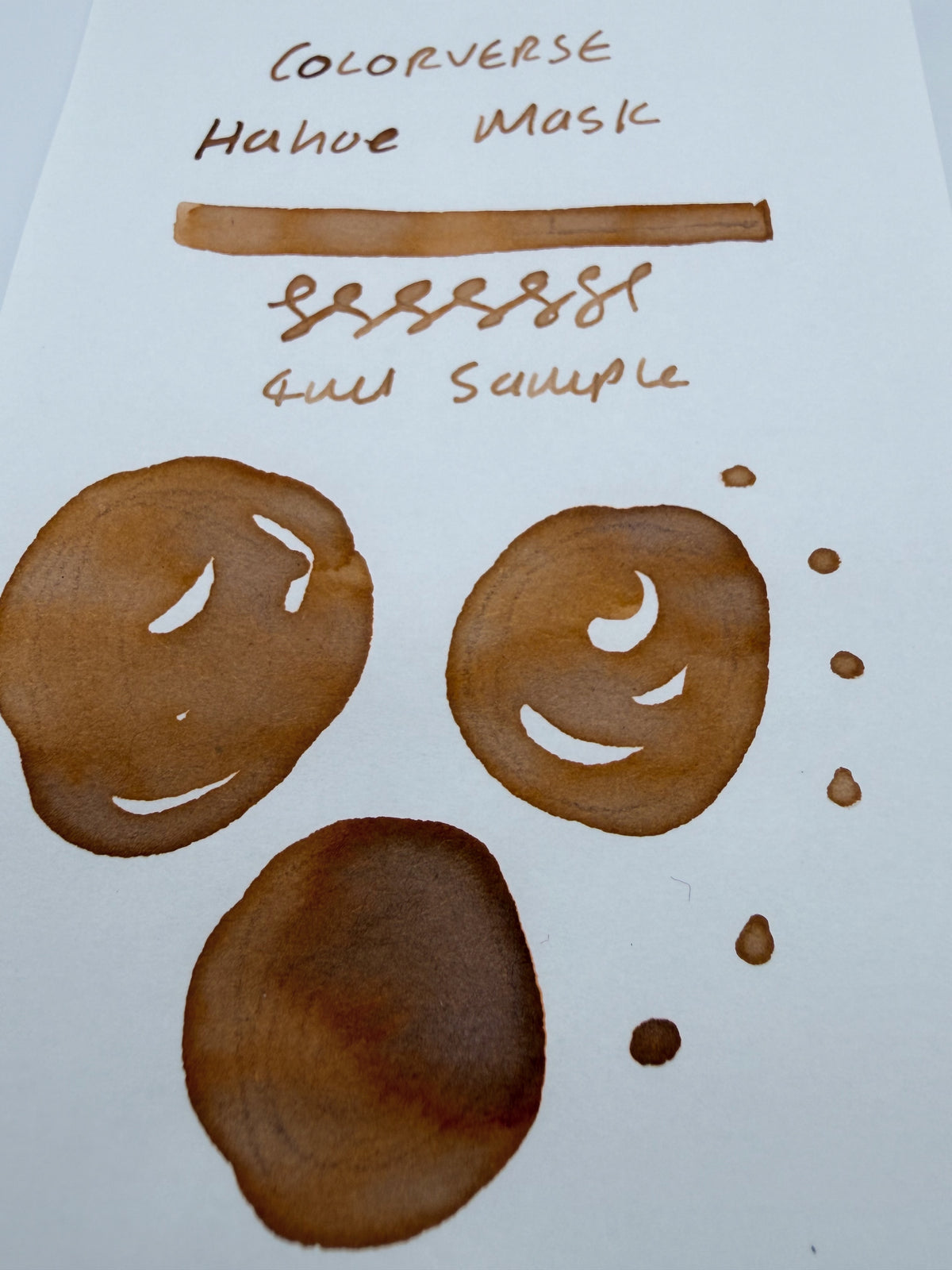 Colorverse Korea Special Hahoe Mask - 4ml Fountain Pen Ink Sample