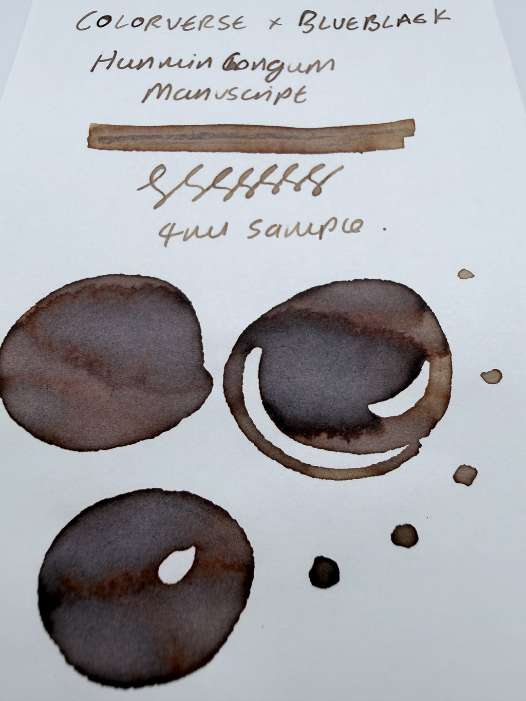 Colorverse x BlueBlack HunminChongum Manuscript — 4ml Fountain Pen Ink Sample