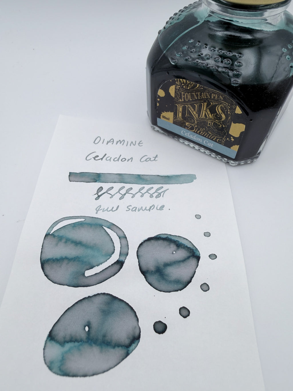 Diamine Celadon Cat — 4ml Fountain Pen Ink Sample
