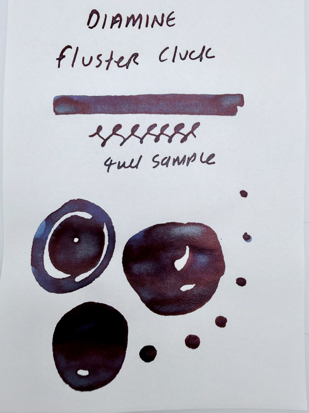 Diamine x Art from the Heart Fluster Cluck — 4ml Fountain Pen Ink Sample