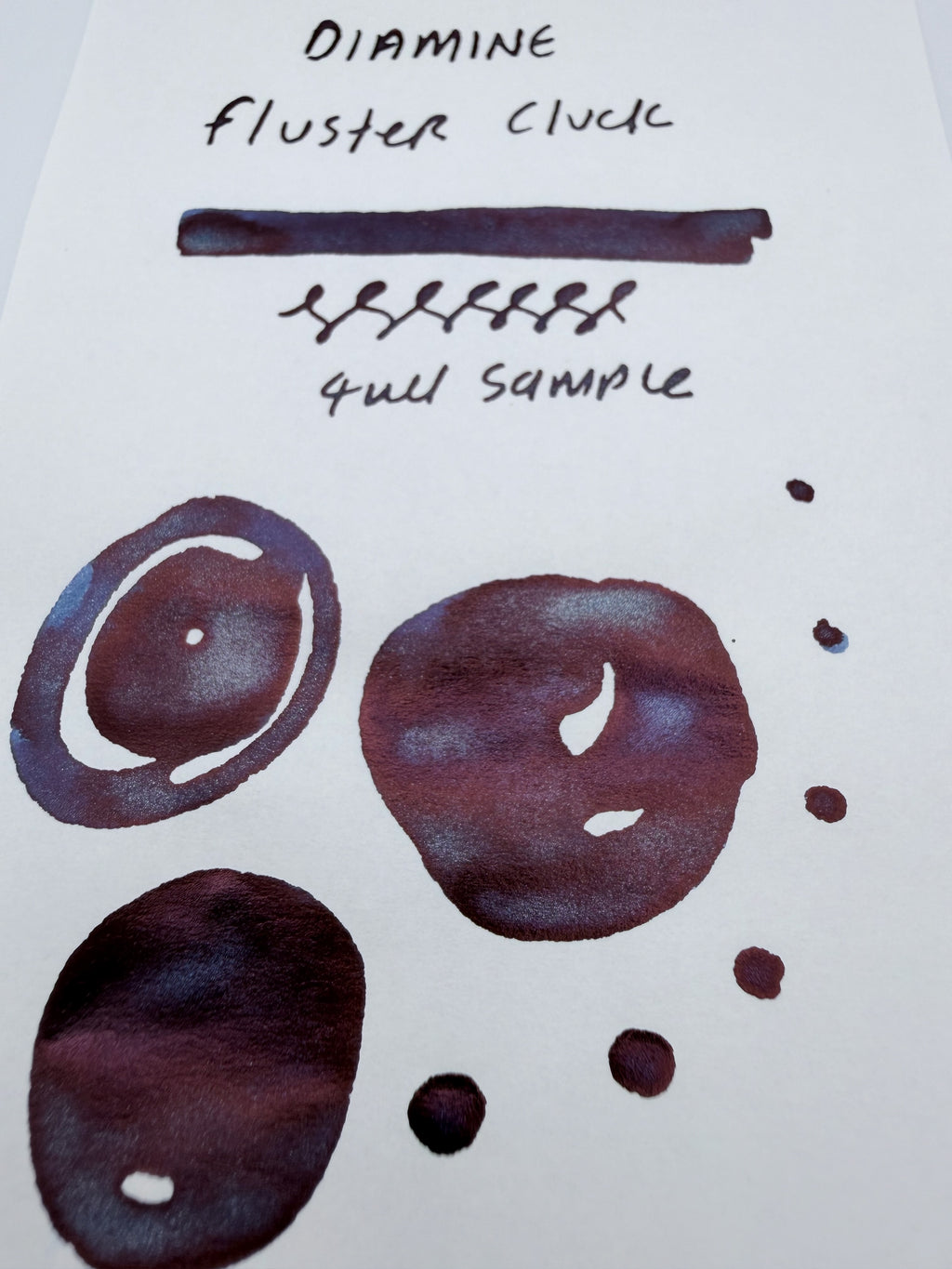 Diamine x Art from the Heart Fluster Cluck — 4ml Fountain Pen Ink Sample