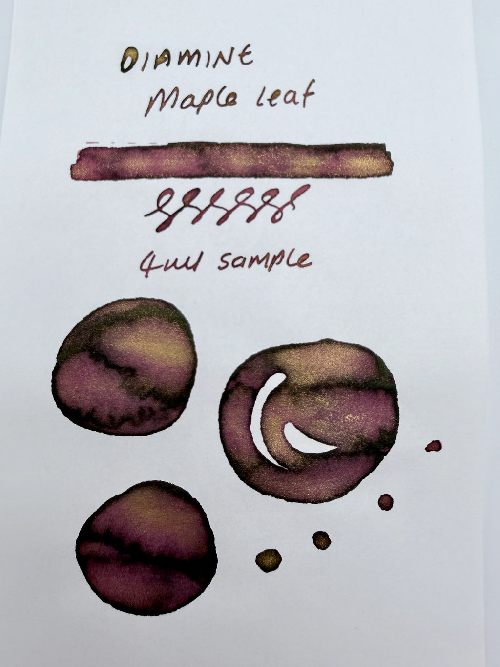 Diamine x Cult Pens Maple Leaf — 4ml Fountain Pen Ink Sample