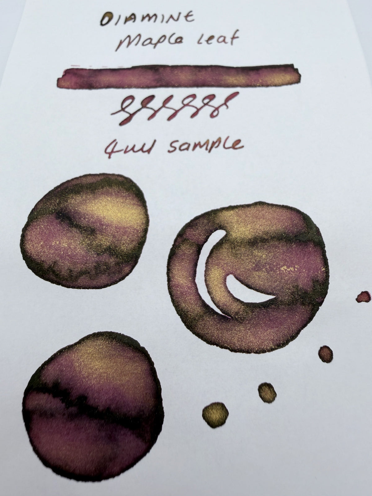 Diamine x Cult Pens Maple Leaf — 4ml Fountain Pen Ink Sample