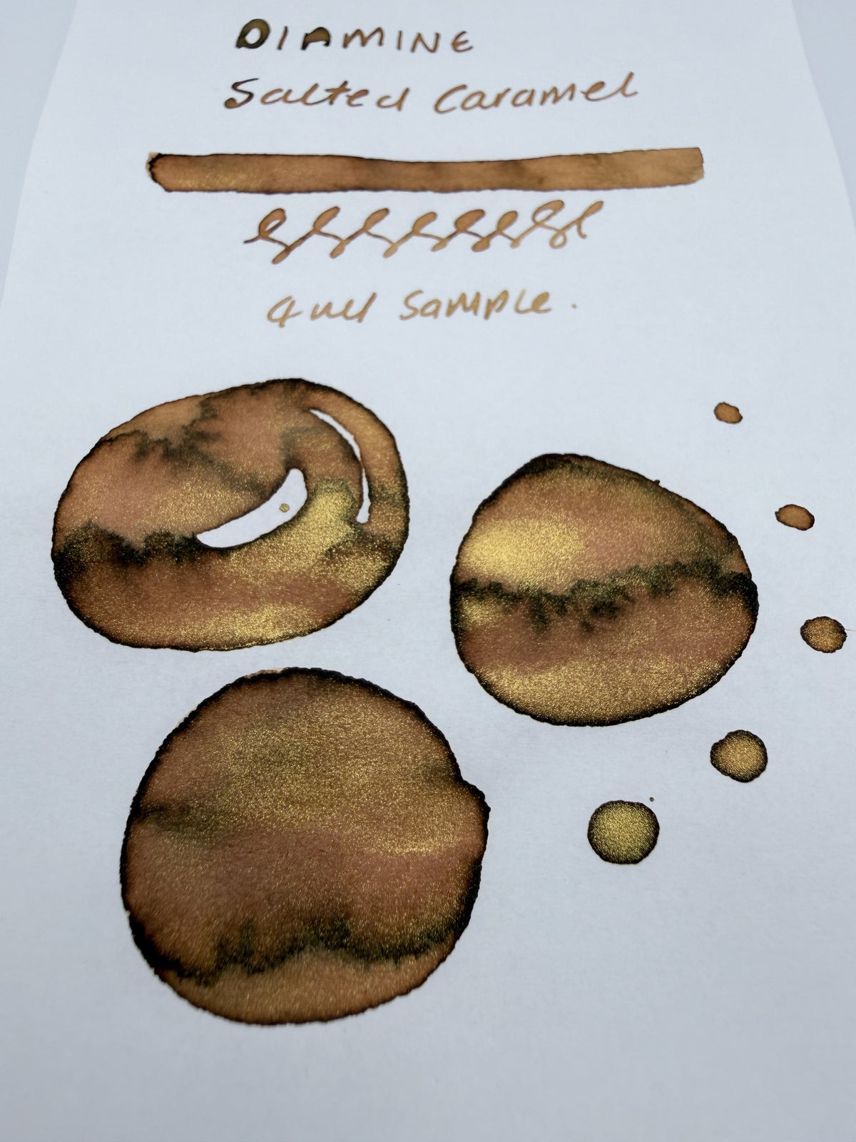 Diamine Salted Caramel — 4ml Fountain Pen Ink Sample