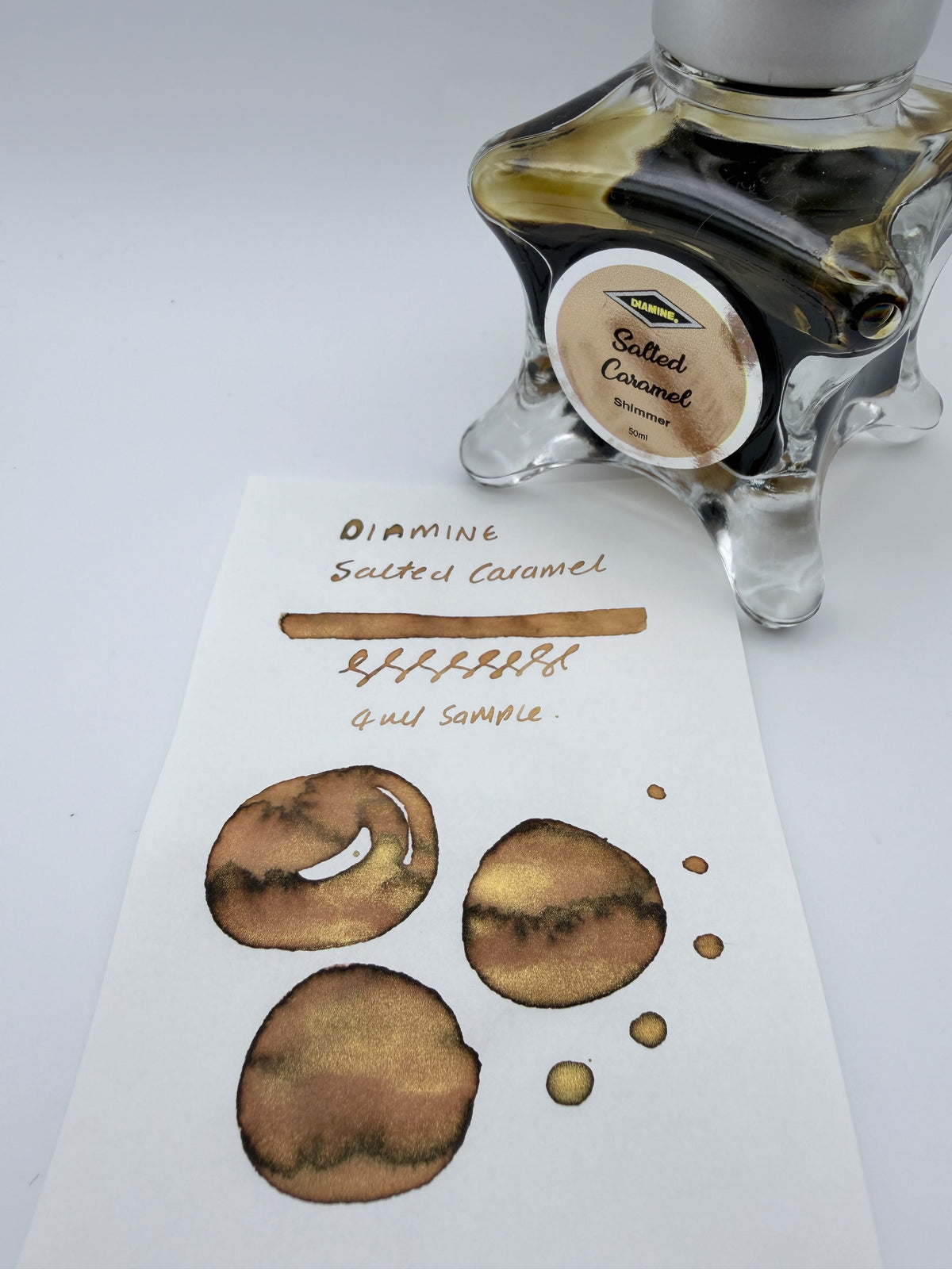 Diamine Salted Caramel — 4ml Fountain Pen Ink Sample