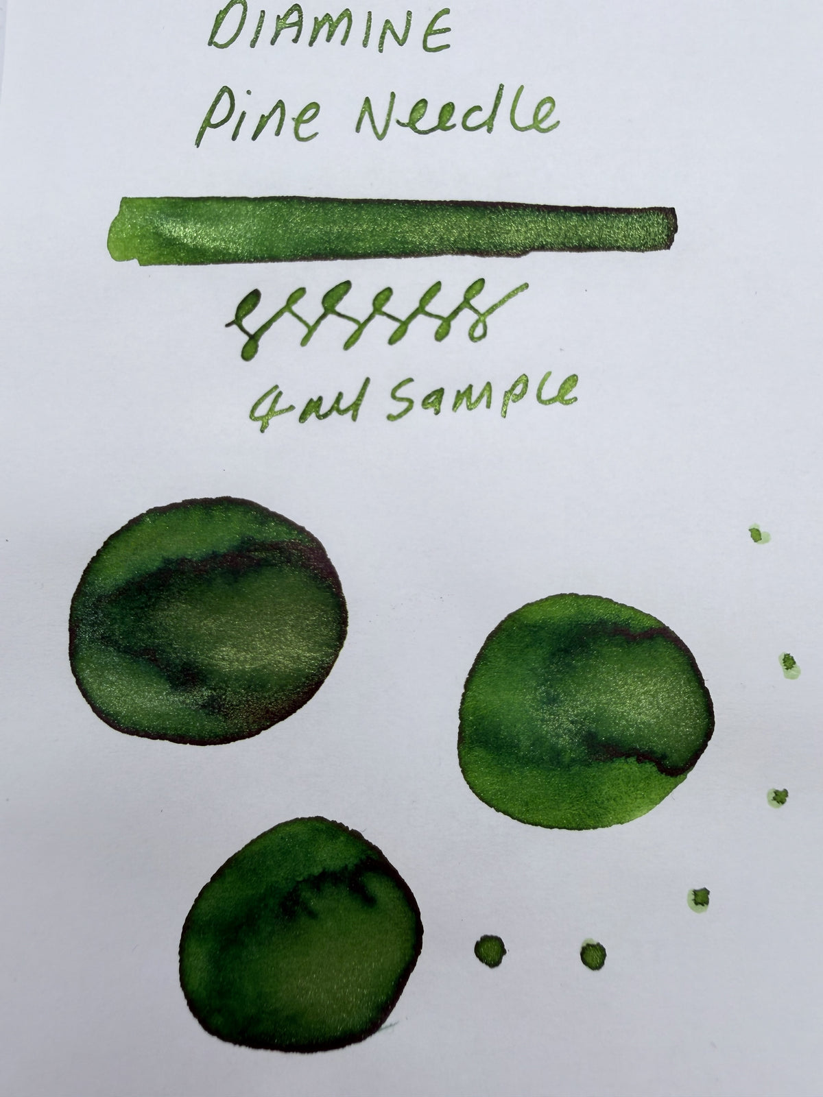 Diamine Pine Needle - 4ml Fountain Pen Ink Sample