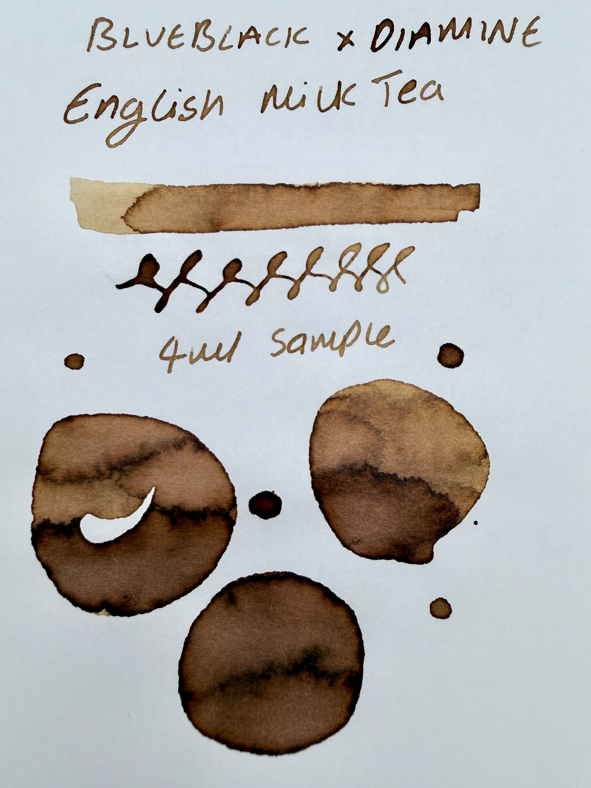 Diamine x BlueBlack English Milk Tea — 4ml Fountain Pen Ink Sample