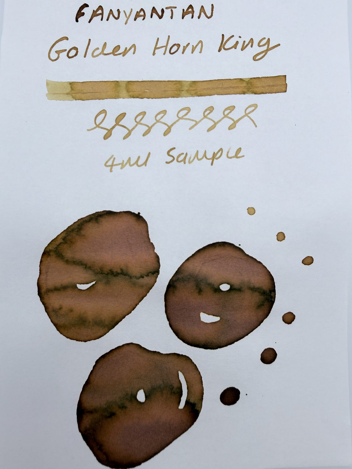 Fanyantan Golden Horn King - 4ml Fountain Pen Ink Sample