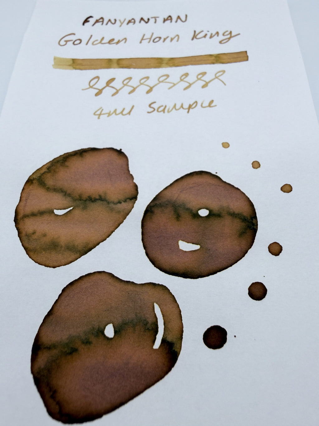 Fanyantan Golden Horn King - 4ml Fountain Pen Ink Sample