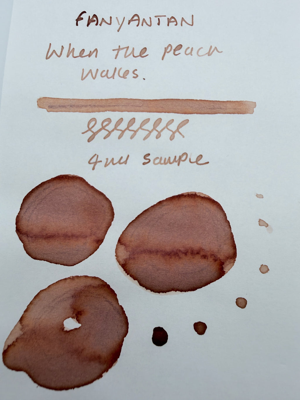 Fanyantan When The Peach Wakes - 4ml Fountain Pen Ink Sample