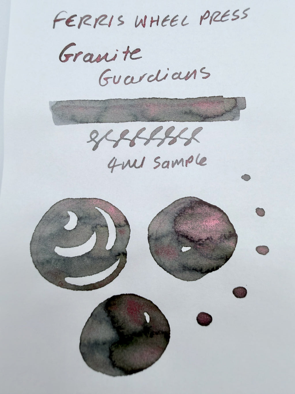 Ferris Wheel Press Granite Guardians — 4ml Fountain Pen Ink Sample