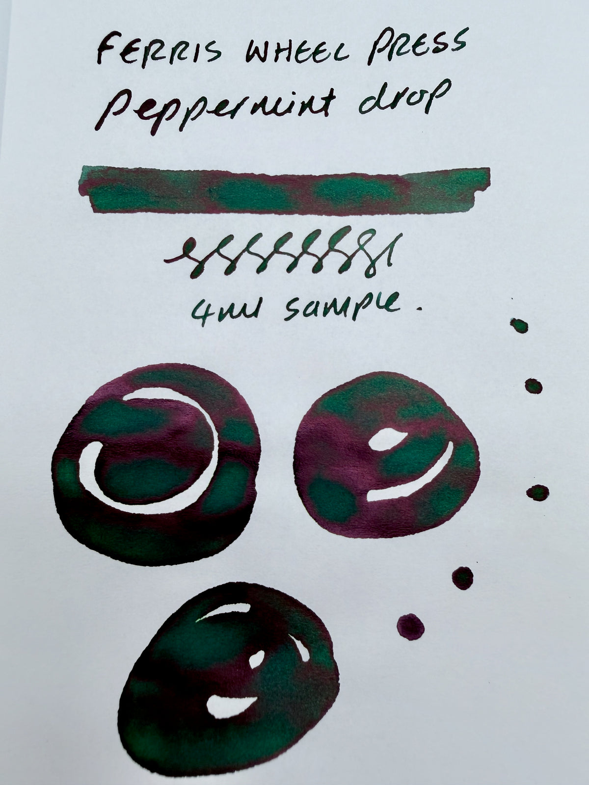 Ferris Wheel Press Candy Stand Collection Peppermint Drop — 4ml Fountain Pen Ink Sample