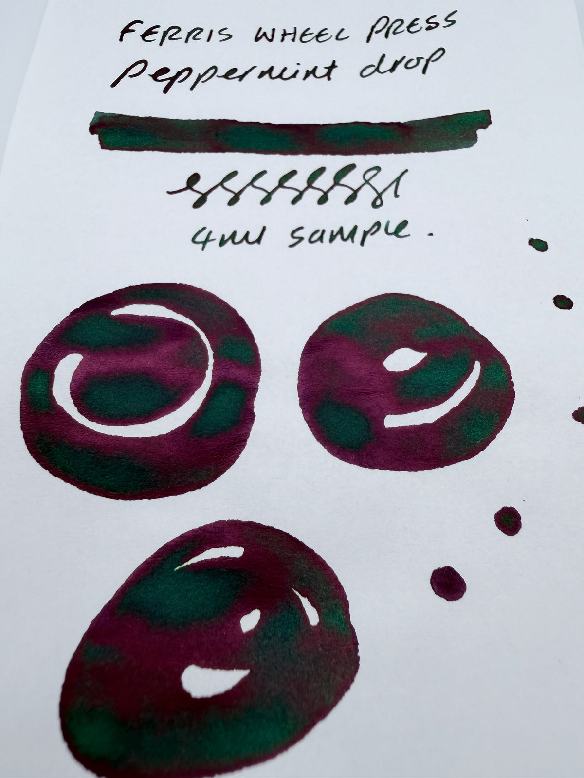 Ferris Wheel Press Candy Stand Collection Peppermint Drop — 4ml Fountain Pen Ink Sample