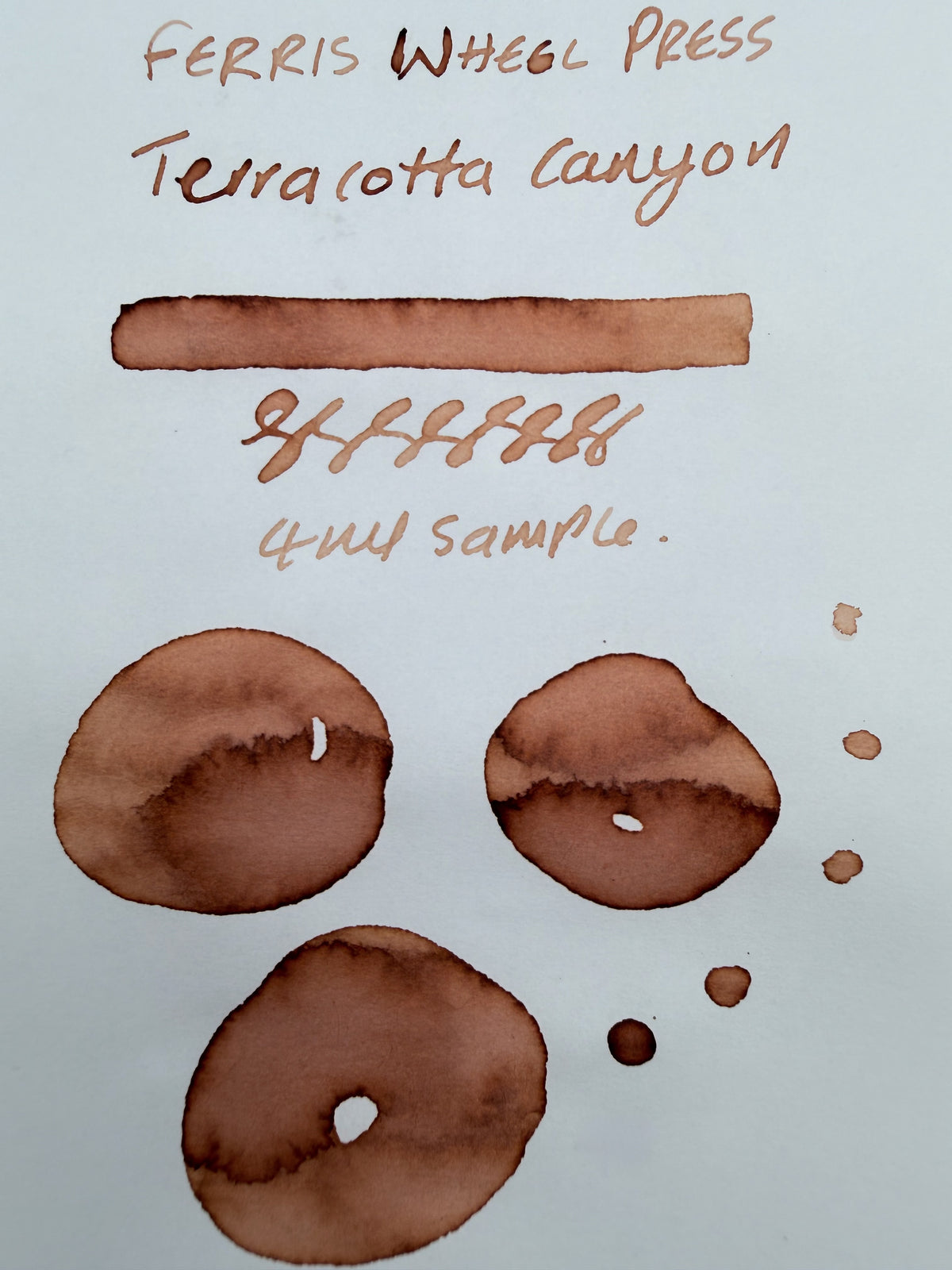 Ferris Wheel Press Southern Charm Collection Terracotta Canyon - 4ml Fountain Pen Ink Sample