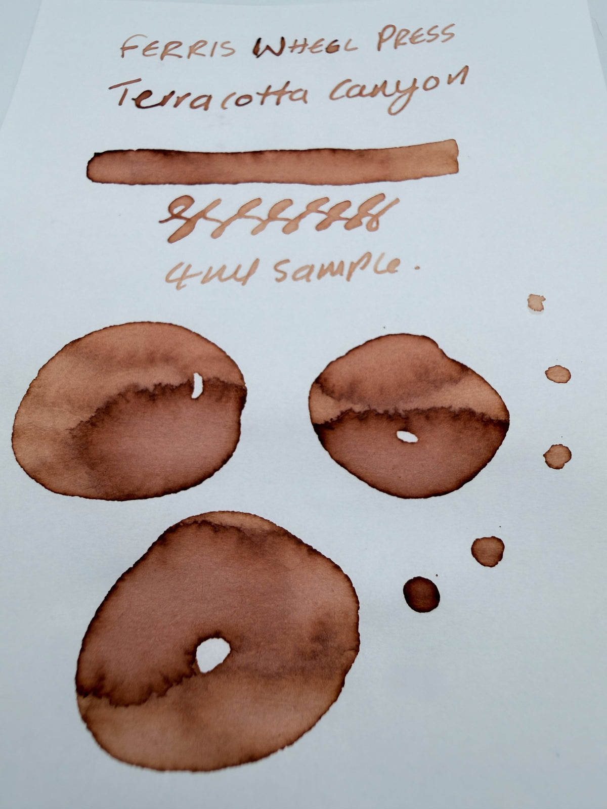 Ferris Wheel Press Southern Charm Collection Terracotta Canyon - 4ml Fountain Pen Ink Sample