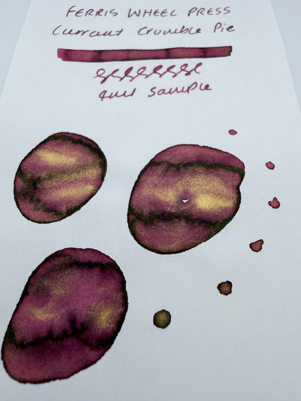 Ferris Wheel Press Everyday Collection Currant Crumble Pie - 4ml Fountain Pen Ink Sample