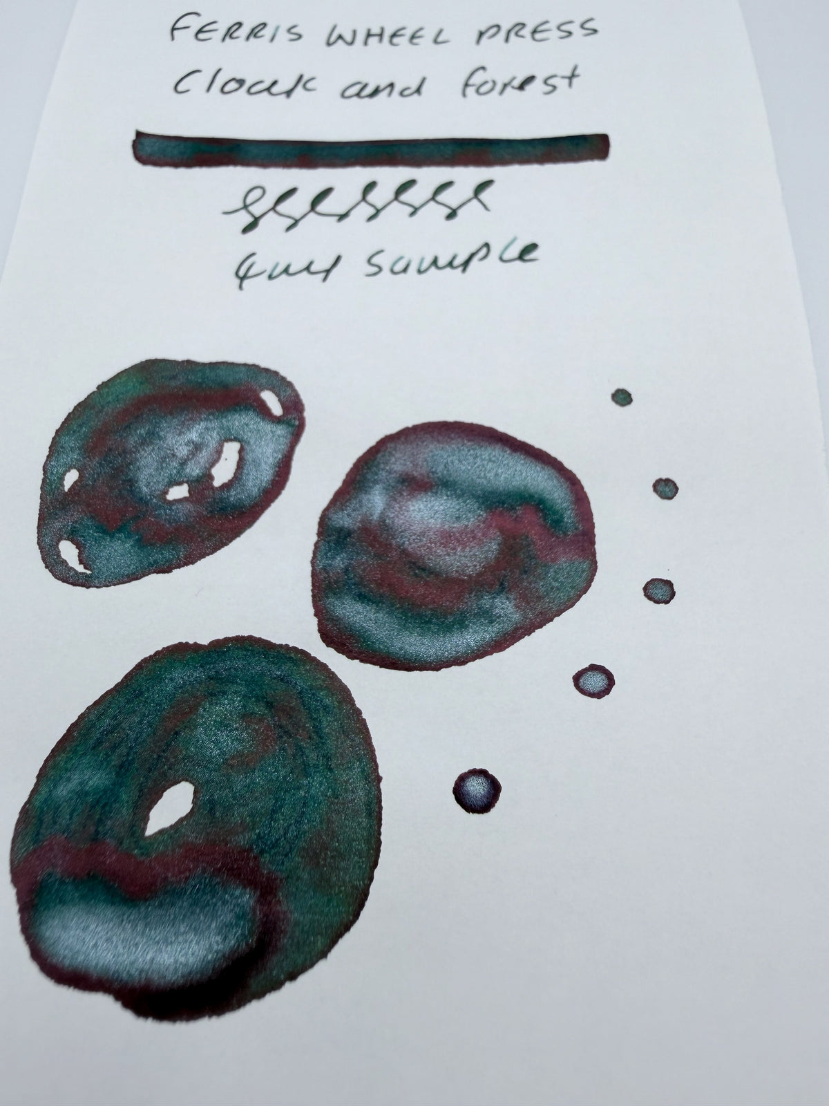 Ferris Wheel Press FerriTales Cloak and Forest - 4ml Fountain Pen Ink Sample