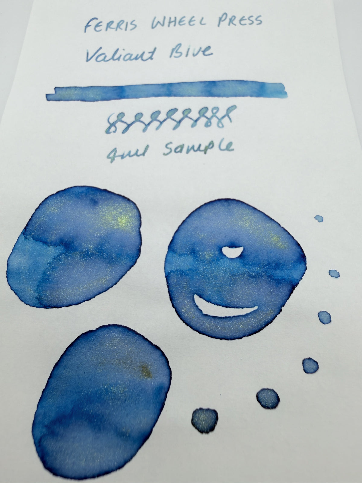 Ferris Wheel Press FerriTales The Beauty and the Beast Valiant Blue — 4ml Fountain Pen Ink Sample