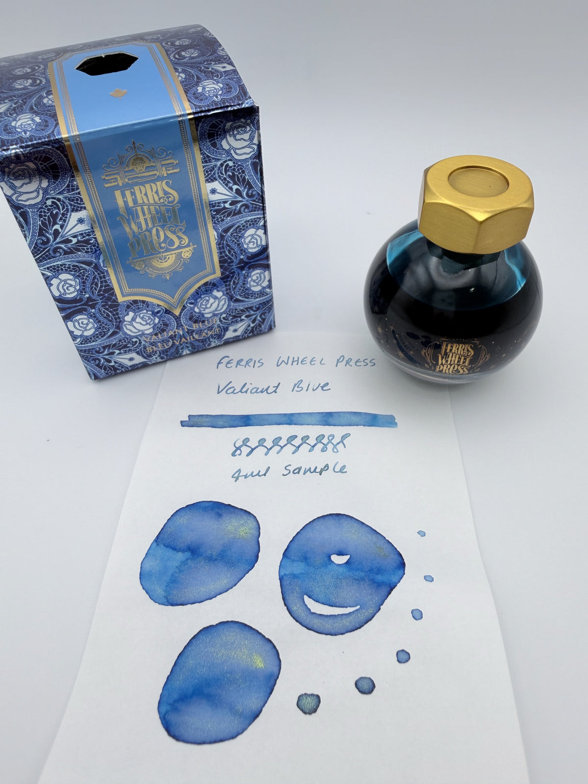 Ferris Wheel Press FerriTales The Beauty and the Beast Valiant Blue — 4ml Fountain Pen Ink Sample