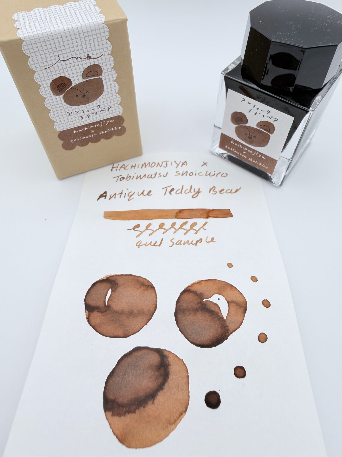 Hachimonjiya x Tobimatsu Shoichiro Antique Teddy Bear - 4ml Fountain Pen Ink Sample