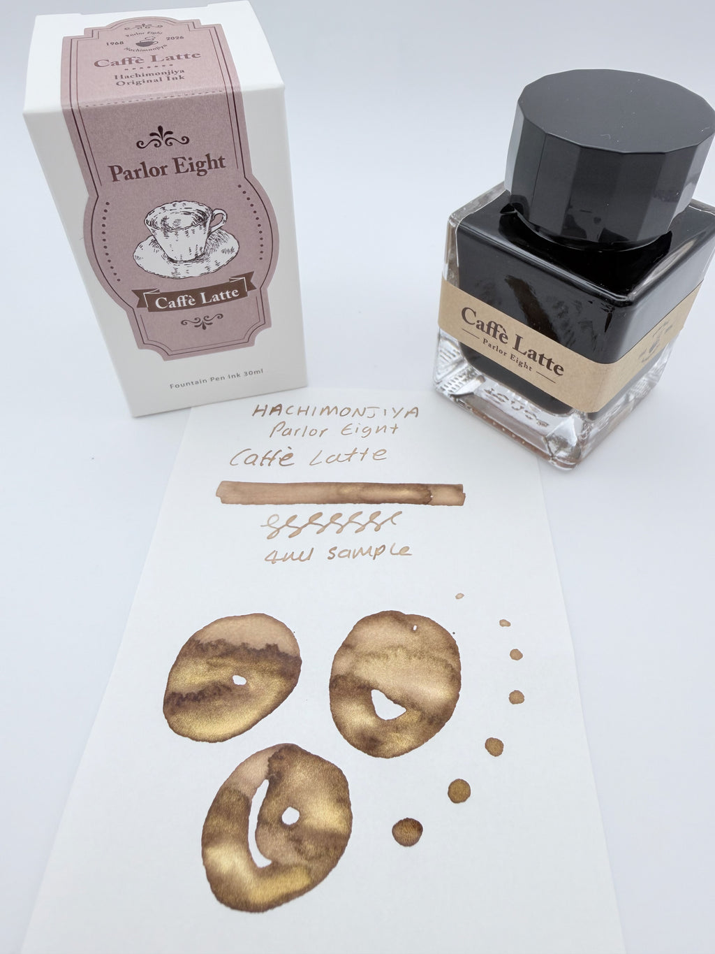 Hachimonjiya Parlor Eight Caffè Latte - 4ml Fountain Pen Ink Sample