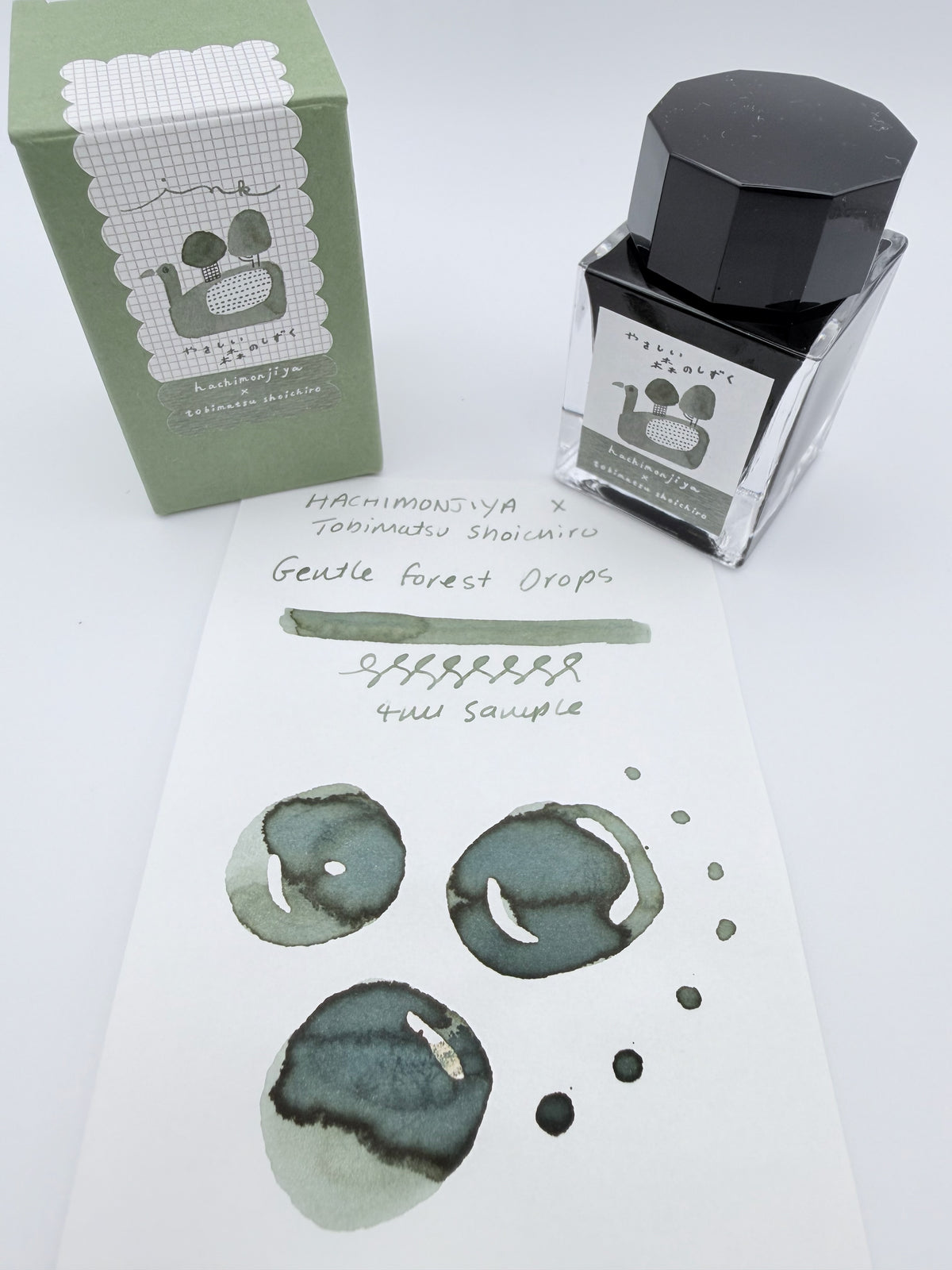 Hachimonjiya x Tobimatsu Shoichiro Gentle Forest Dew - 4ml Fountain Pen Ink Sample