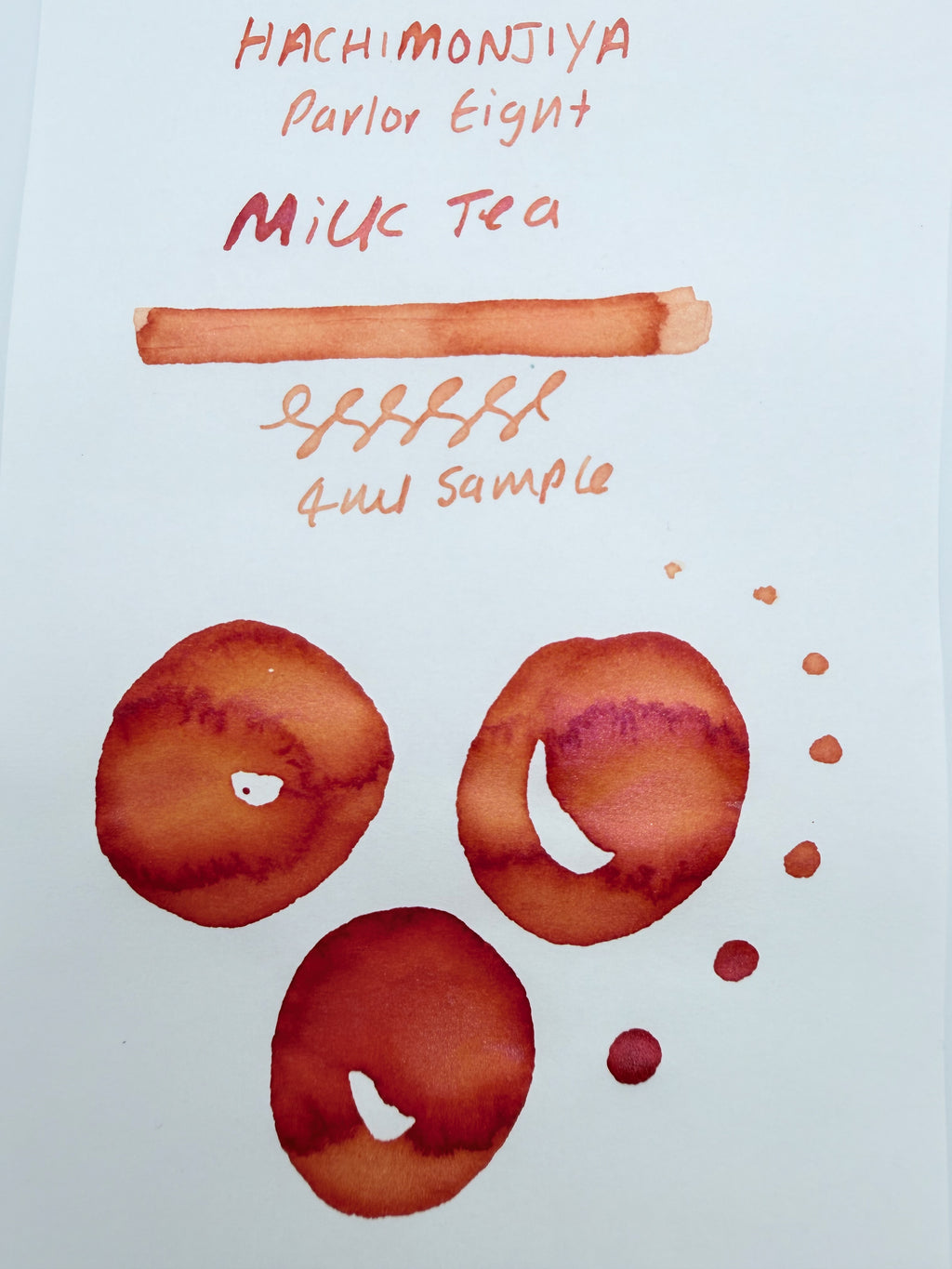 Hachimonjiya Parlor Eight Milk Tea - 4ml Fountain Pen Ink Sample