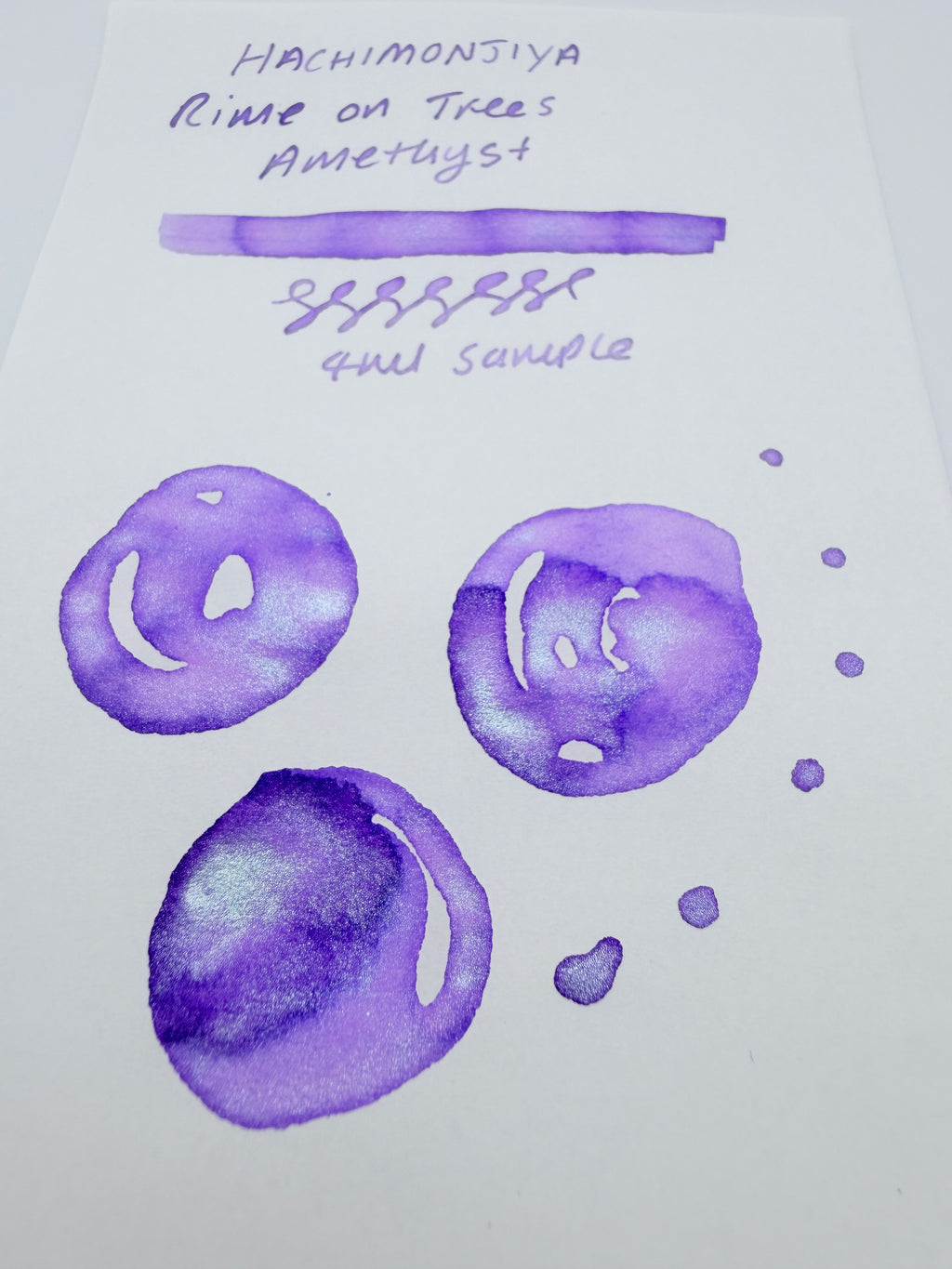 Hachimonjiya Rime on Trees Amethyst 02+ - 4ml Fountain Pen Ink Sample