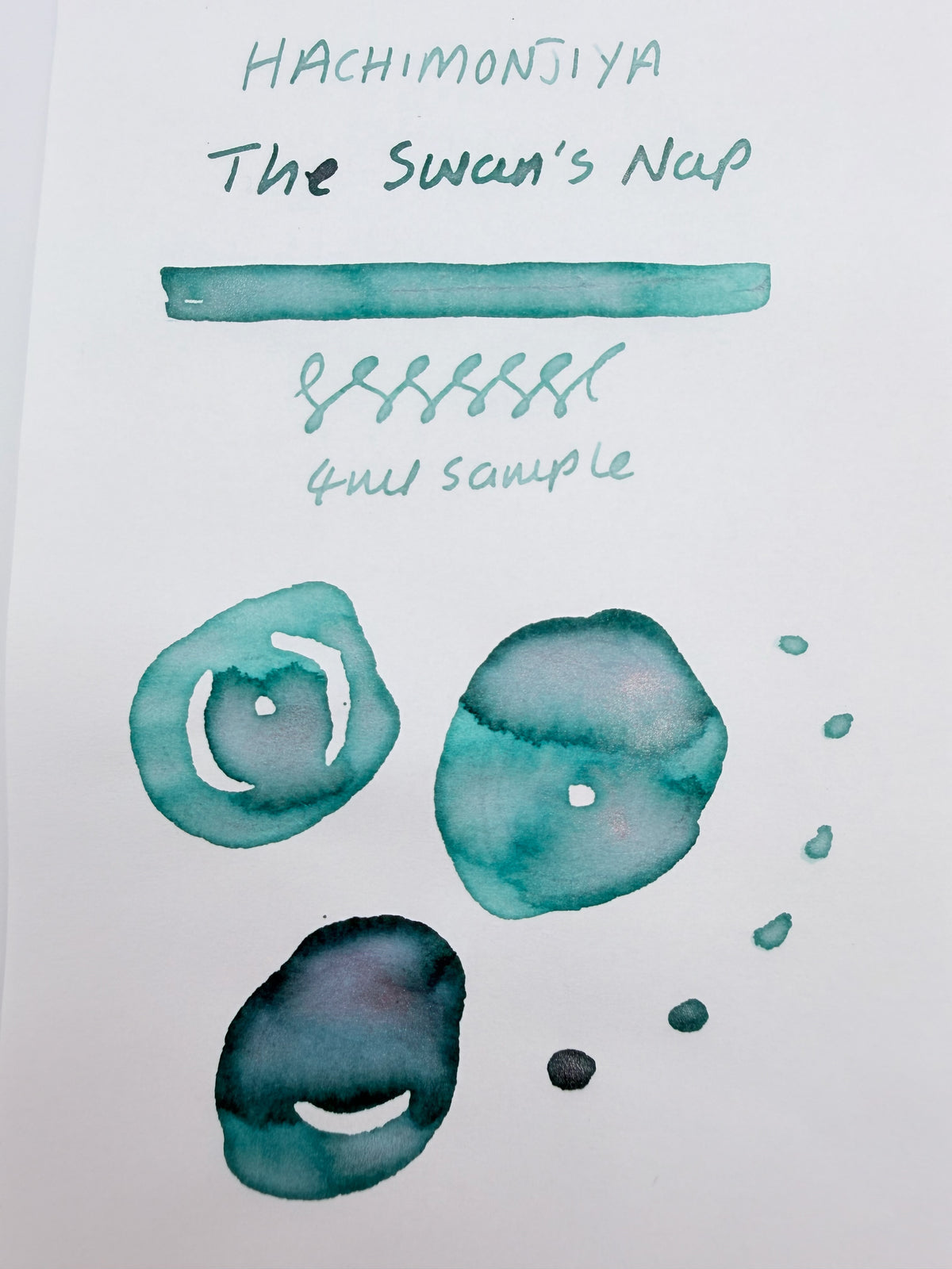 Hachimonjiya à la car-do Sleeping Swan - 4ml Fountain Pen Ink Sample