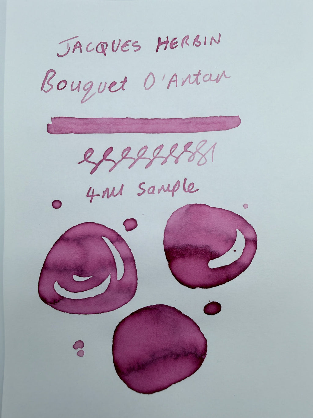 J Herbin Bouquet d'Antan - 4ml Fountain Pen Ink Sample