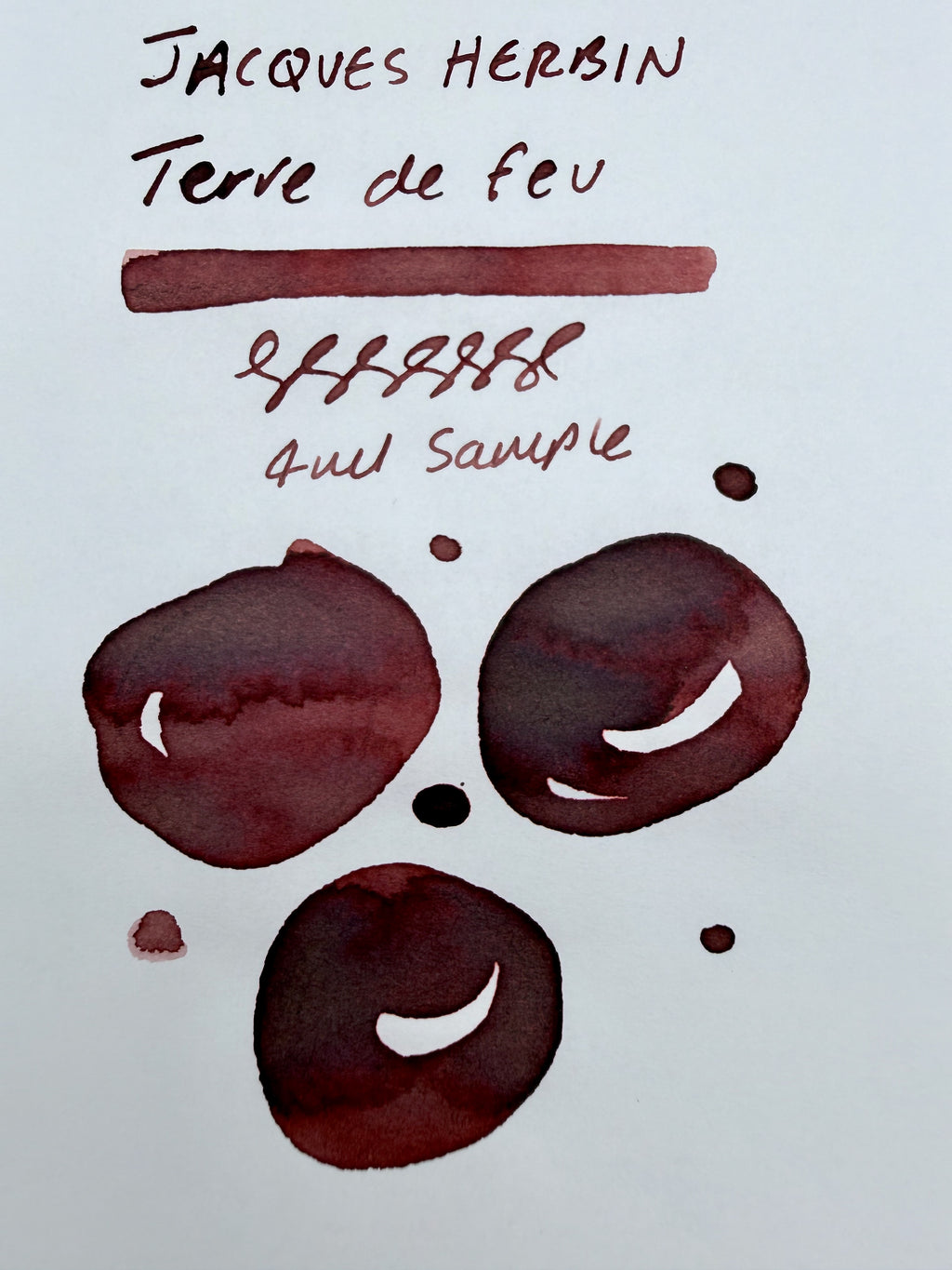 J Herbin Terre de Feu - 4ml Fountain Pen Ink Sample