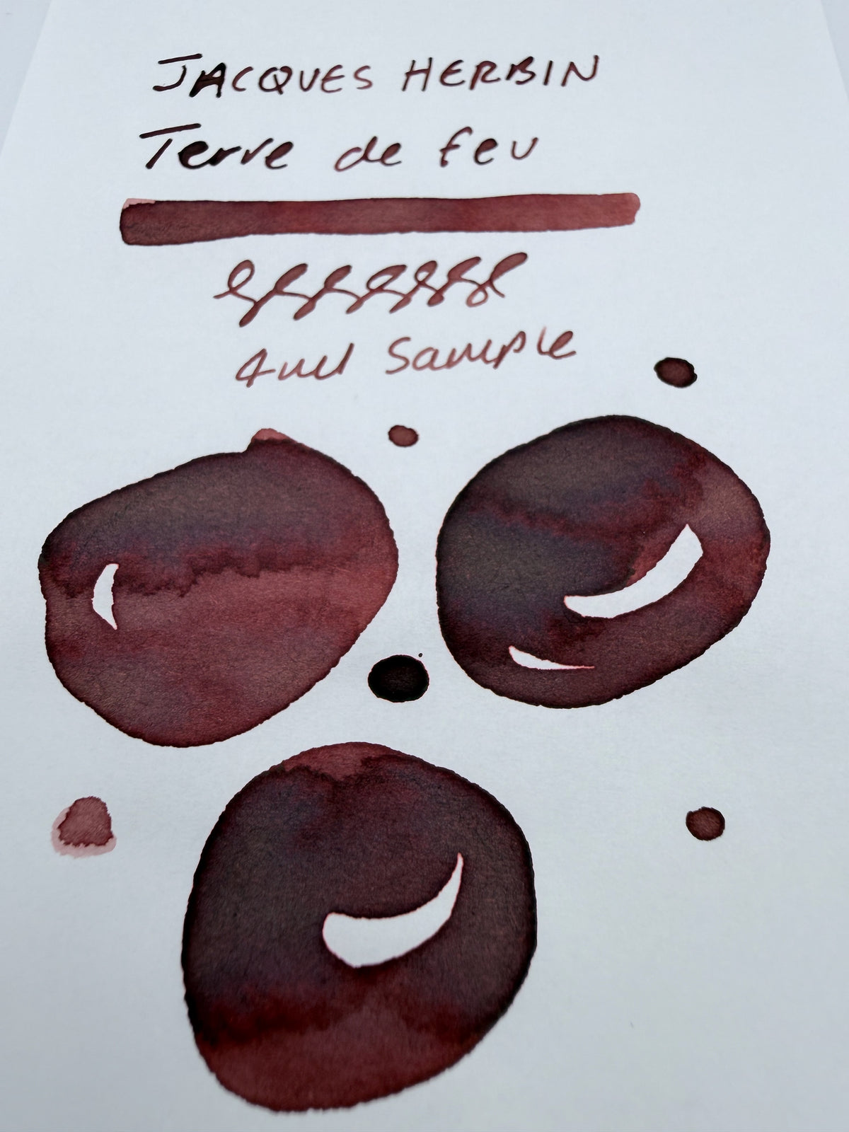 J Herbin Terre de Feu - 4ml Fountain Pen Ink Sample