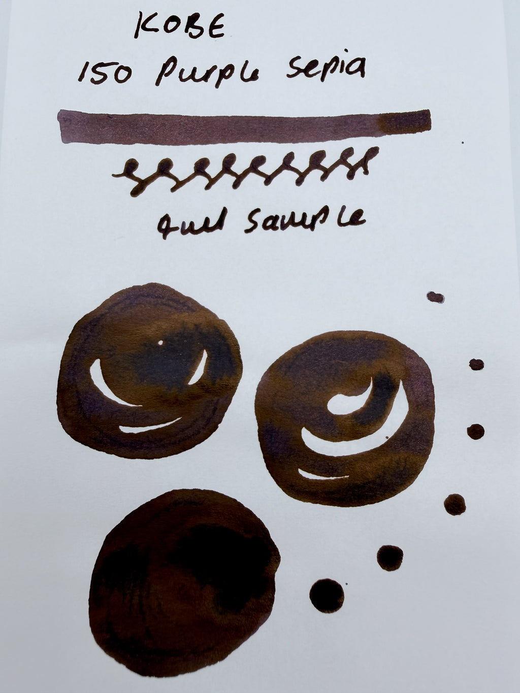 Nagasawa Kobe Ink Monogatari 150 Purple Sepia - 4ml Fountain Pen Ink Sample
