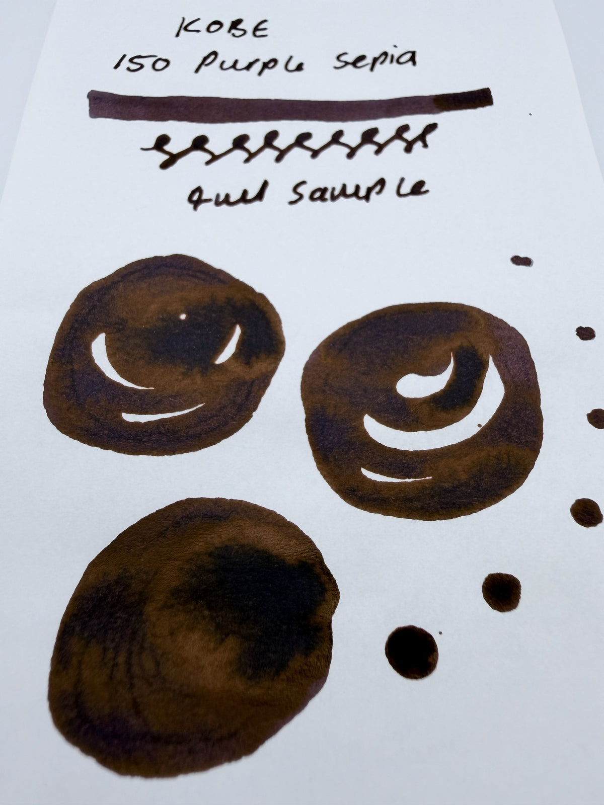 Nagasawa Kobe Ink Monogatari 150 Purple Sepia - 4ml Fountain Pen Ink Sample