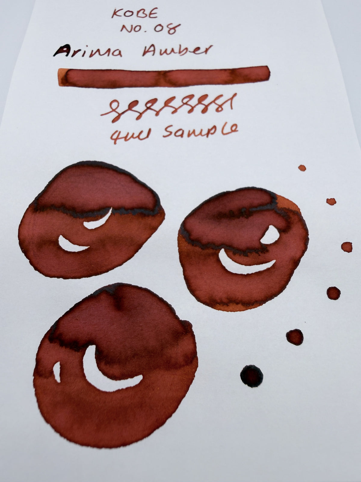 Nagasawa Kobe Ink Monogatari Arima Amber - 4ml Fountain Pen Ink Sample