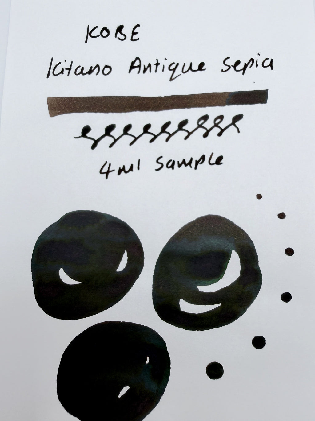 Nagasawa Kobe Ink Monogatari Kitano Antique-sepia - 4ml Fountain Pen Ink Sample