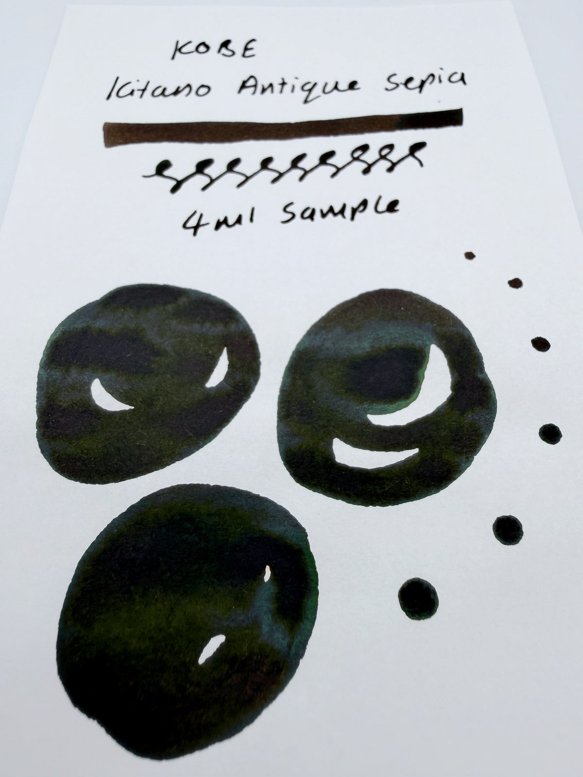 Nagasawa Kobe Ink Monogatari Kitano Antique-sepia - 4ml Fountain Pen Ink Sample