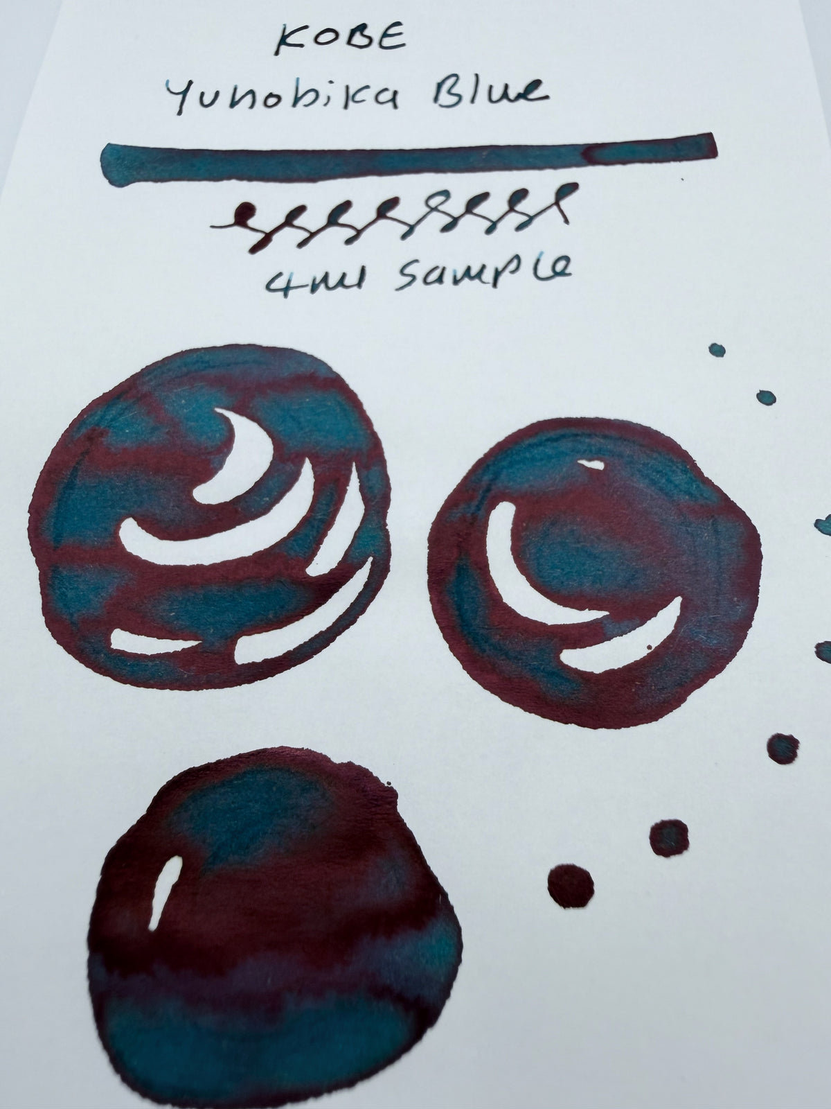 Nagasawa Kobe Ink Monogatari Yuhobika Blue - 4ml Fountain Pen Ink Sample