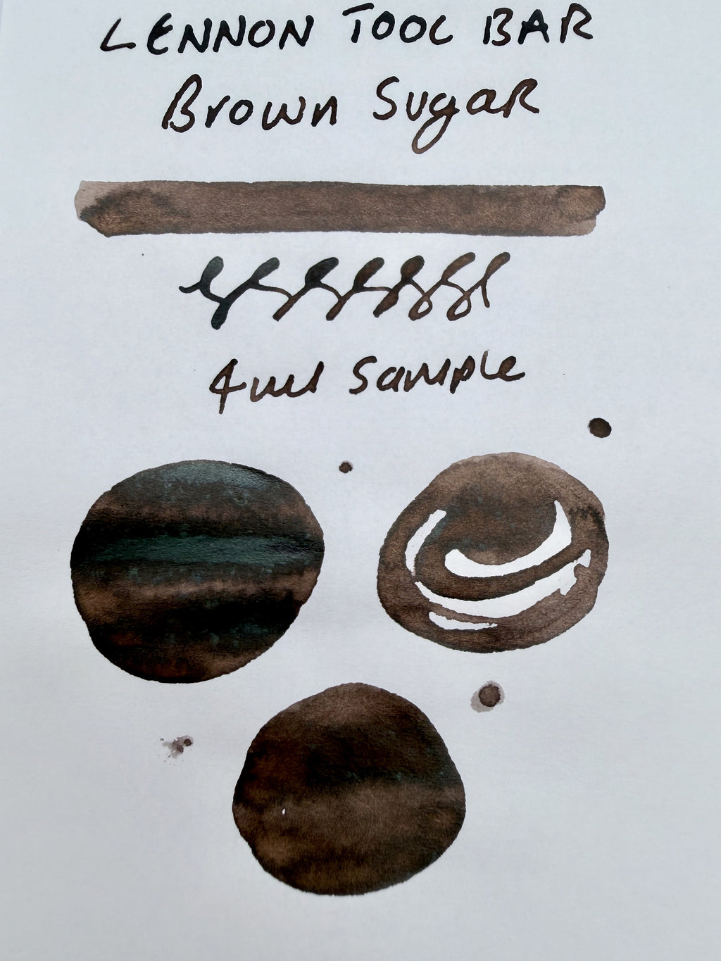 Lennon Tool Bar Winter Tonics in Taiwan #2 Brown Sugar — 4ml Fountain Pen Ink Sample