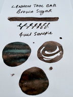 Lennon Tool Bar Winter Tonics in Taiwan #2 Brown Sugar — 4ml Fountain Pen Ink Sample