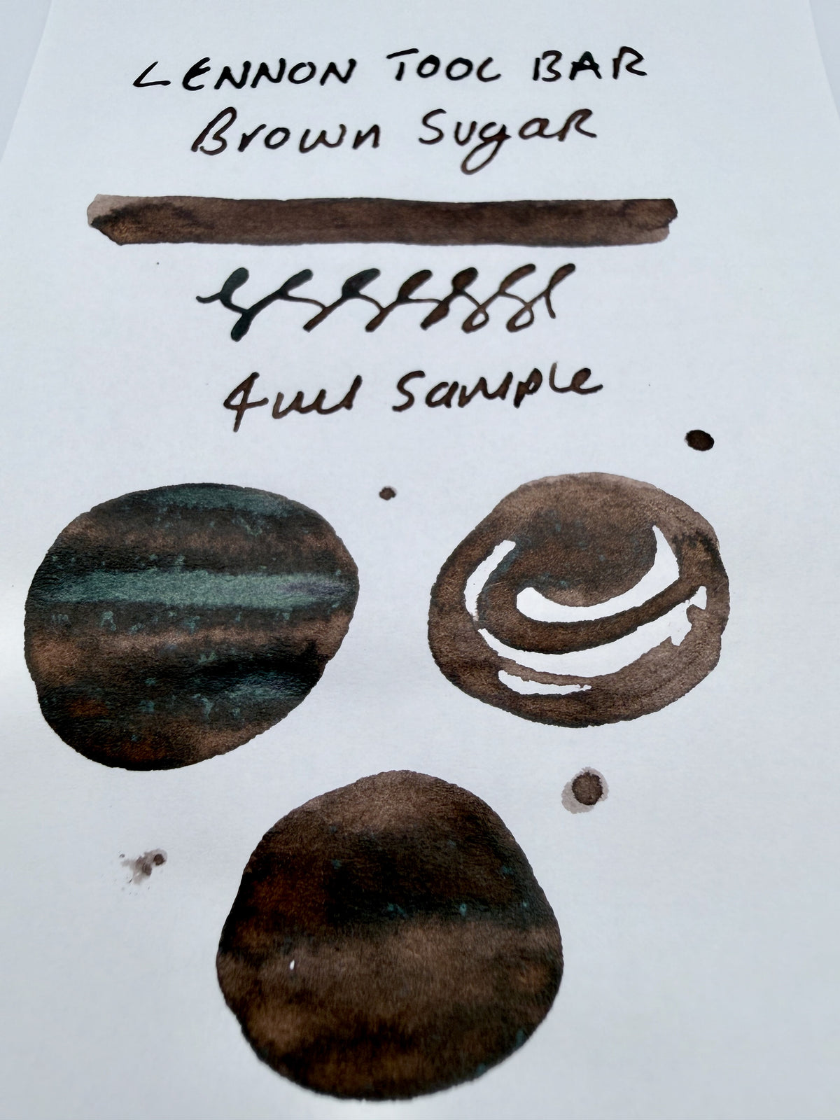 Lennon Tool Bar Winter Tonics in Taiwan #2 Brown Sugar — 4ml Fountain Pen Ink Sample