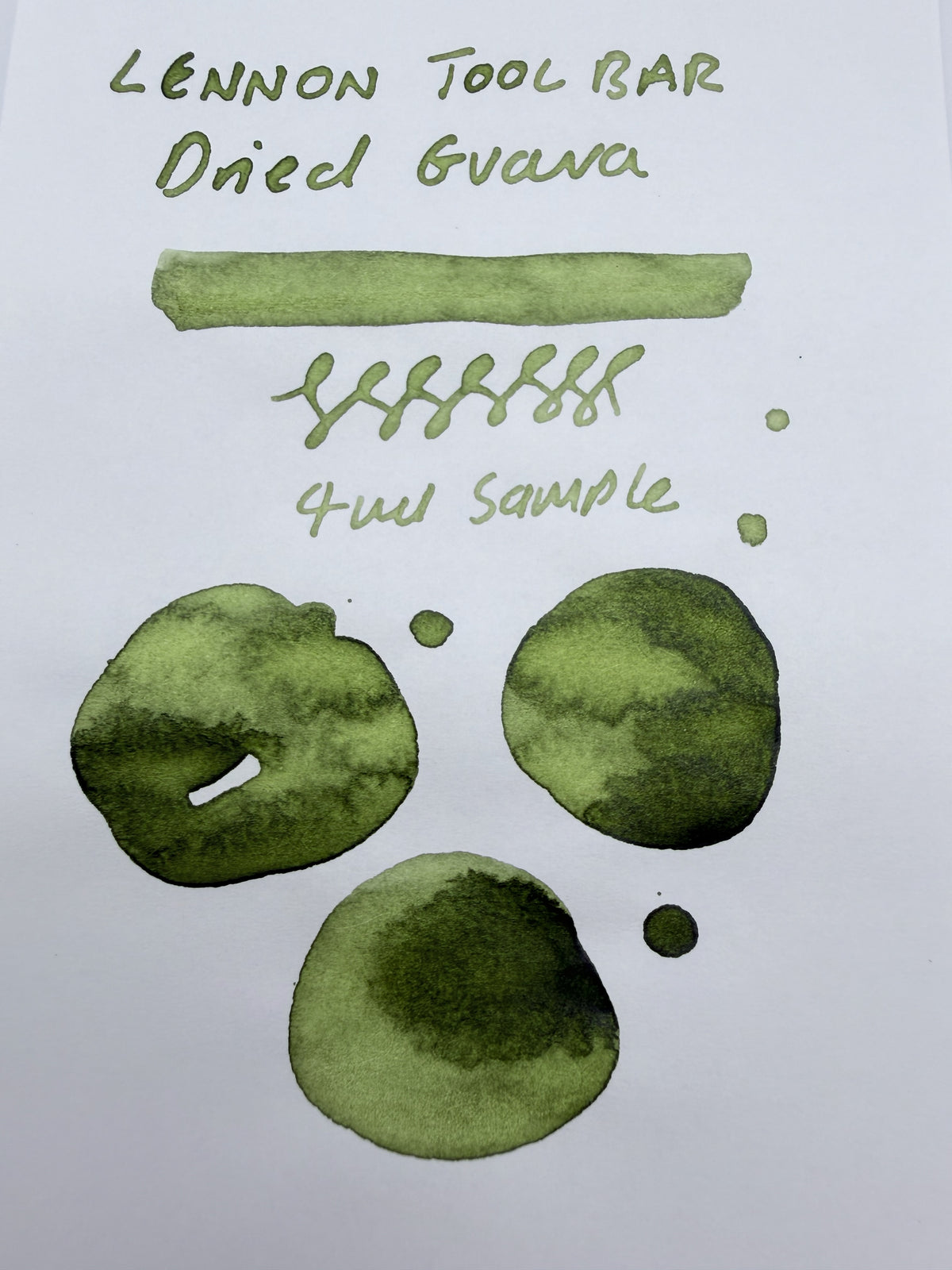 Lennon Tool Bar Winter Tonics in Taiwan #3 Dried Guava — 4ml Fountain Pen Ink Sample