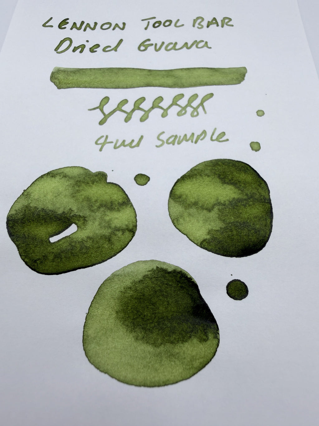 Lennon Tool Bar Winter Tonics in Taiwan #3 Dried Guava — 4ml Fountain Pen Ink Sample