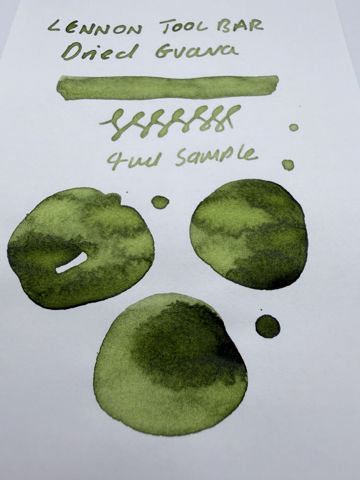 Lennon Tool Bar Winter Tonics in Taiwan #3 Dried Guava — 4ml Fountain Pen Ink Sample