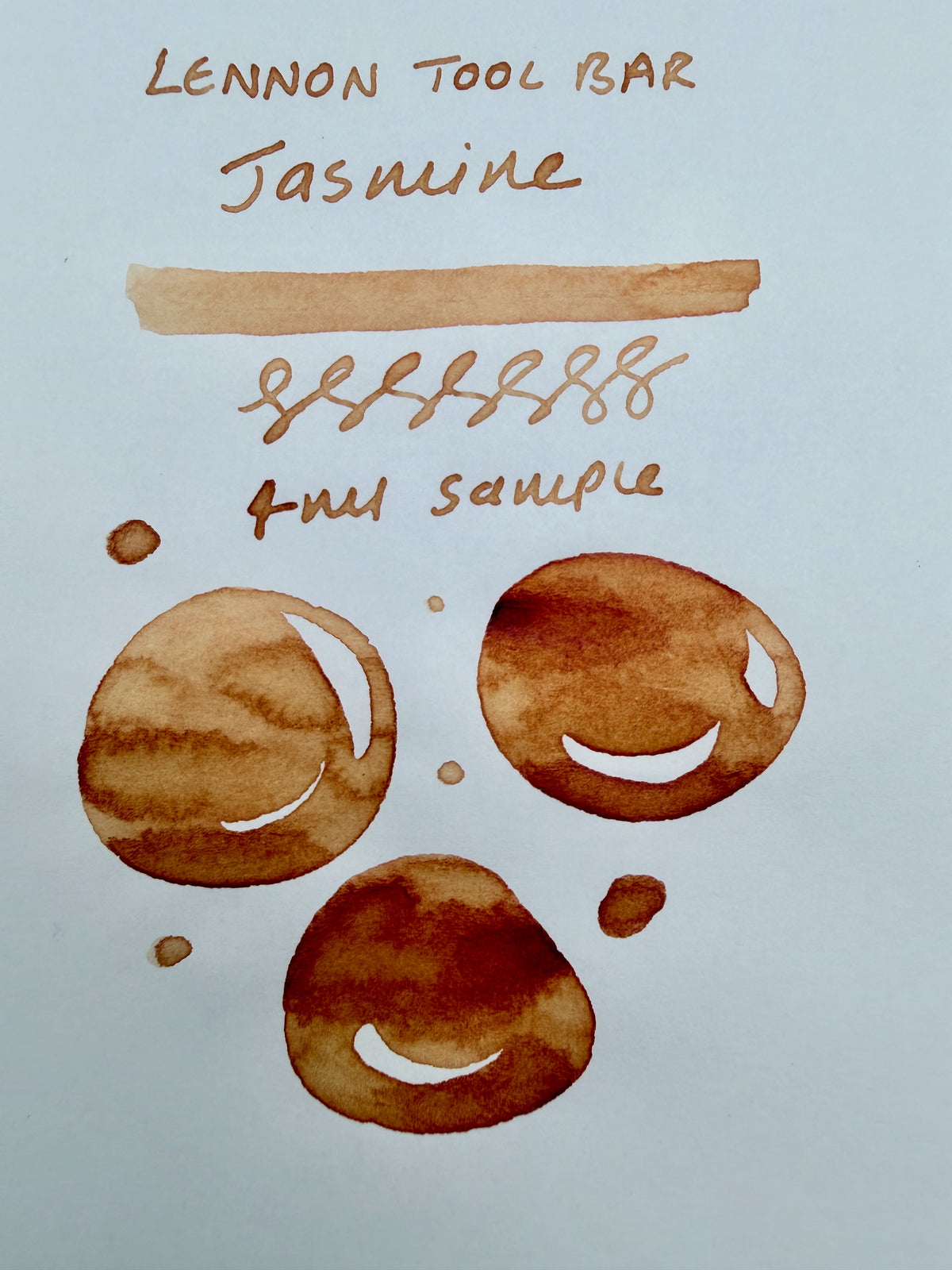 Lennon Tool Bar Jasmine - 4ml Fountain Pen Ink Sample