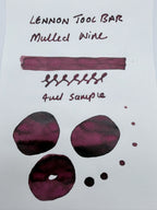 Lennon Tool Bar Winter Tonics #4 Mulled Wine - 4ml Fountain Pen Ink Sample