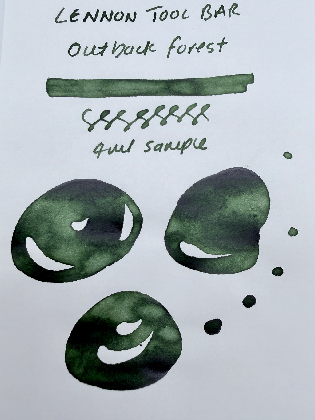 Lennon Tool Bar Let's gon a trip Vol #1 Outback Forest — 4ml Fountain Pen Ink Sample