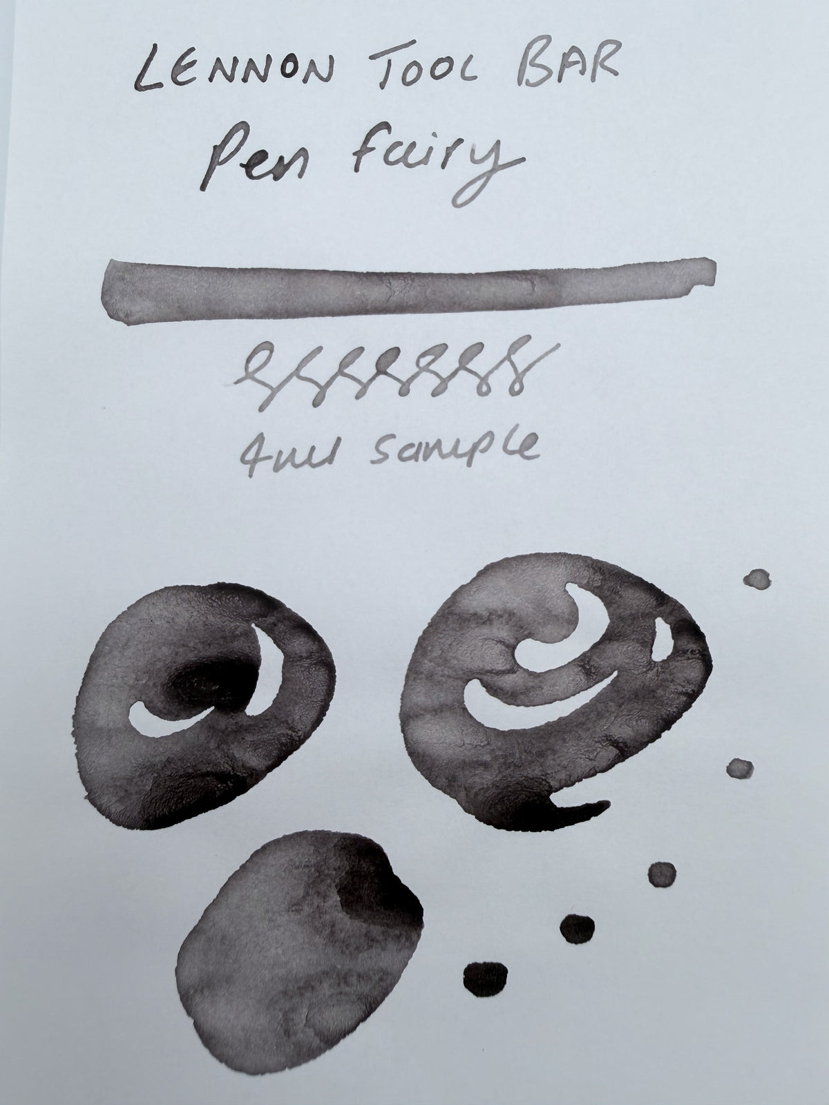 Lennon Tool Bar All Kind of Spirits Vol #1 Pen Fairy — 4ml Fountain Pen Ink Sample